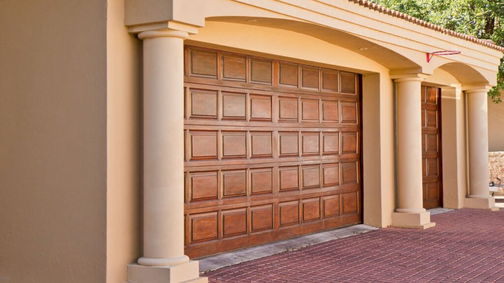 Man Door with a Garage Door